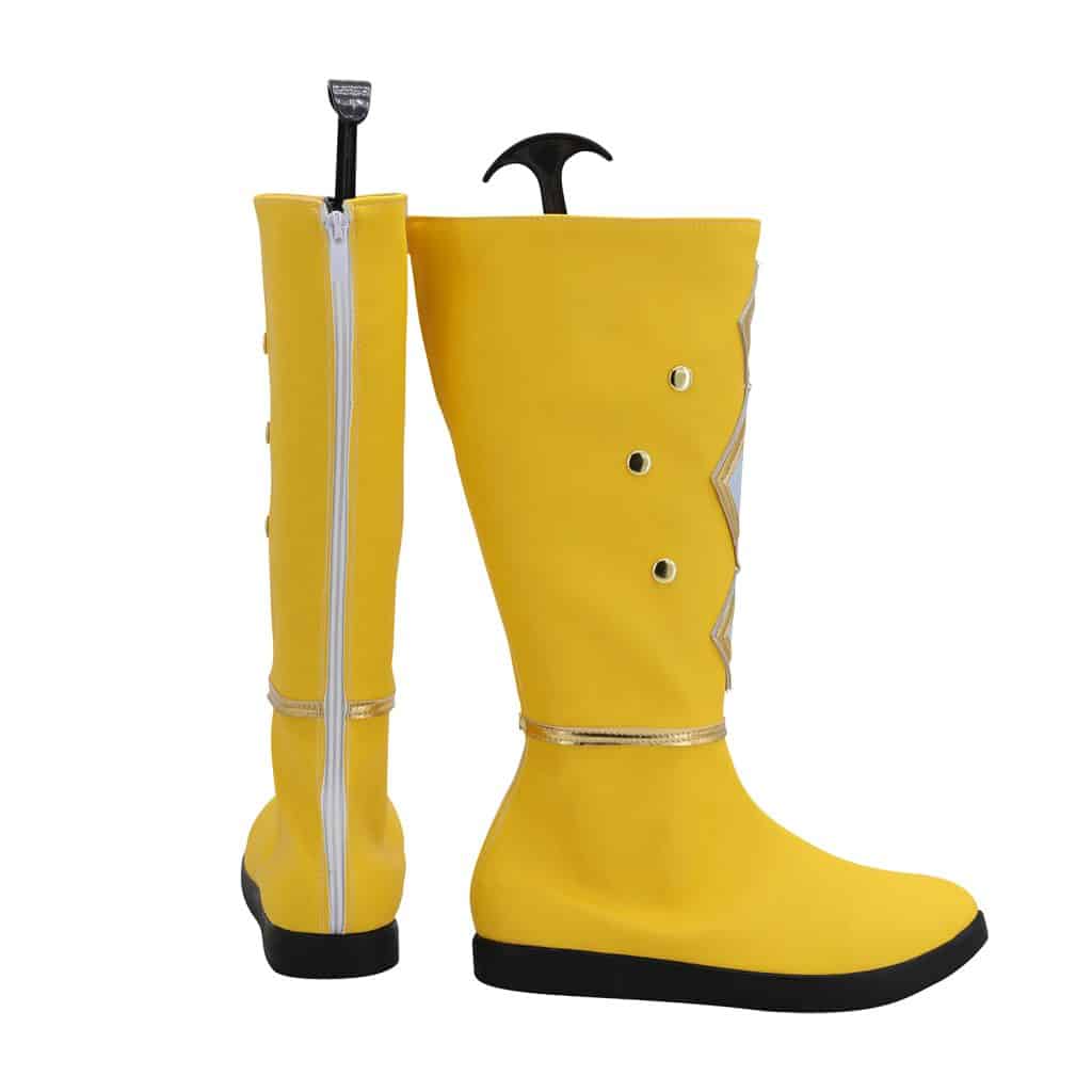Power Rangers Yellow Ninja Ranger Boots - Cosplay Shoes