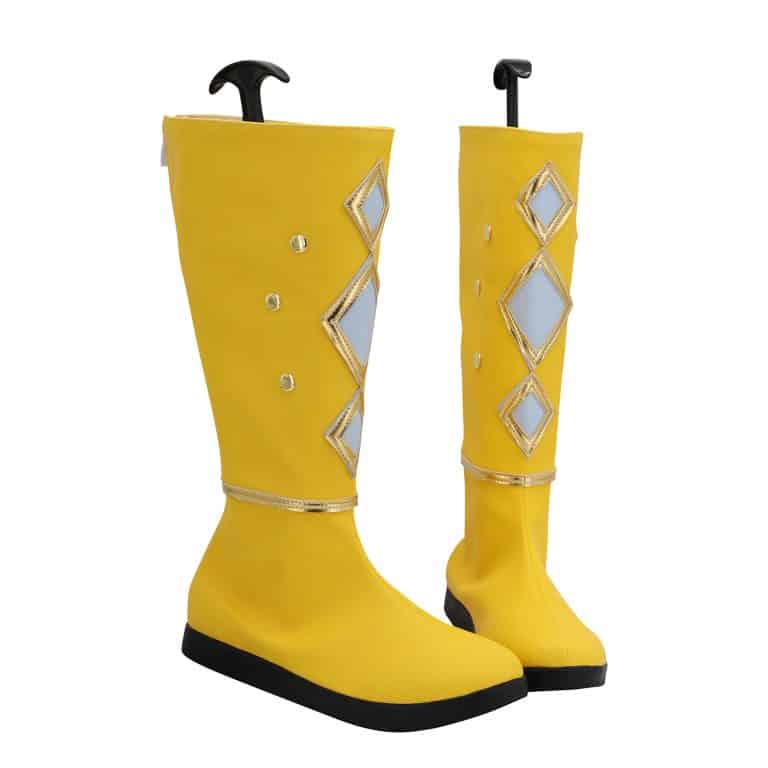 Power Rangers Yellow Ninja Ranger Boots - Cosplay Shoes